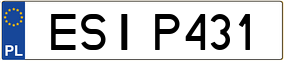 Trailer License Plate